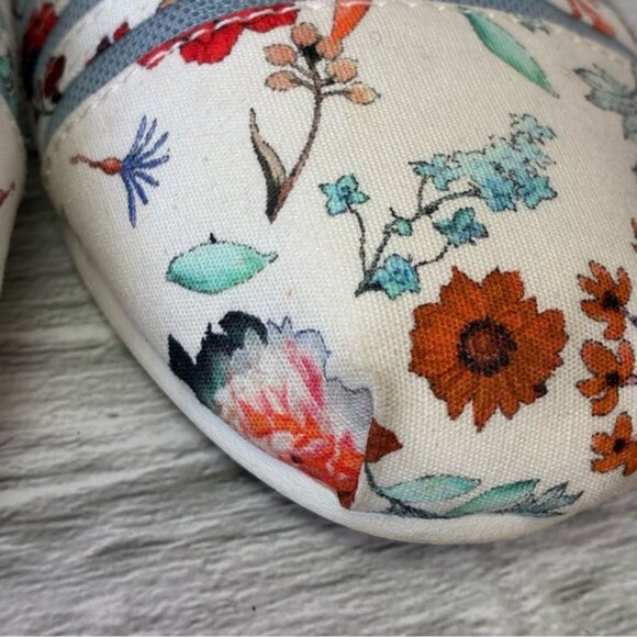 Skechers BOBS Women's Plush-Daisy Darling Sheer Panel Floral Slip Ballet Flat - Picture 4 of 15